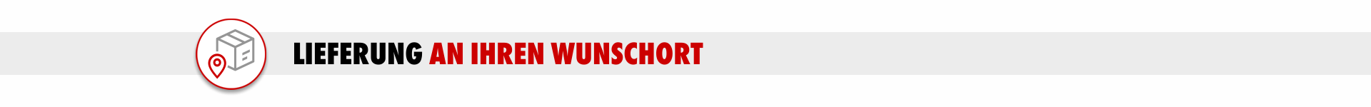 Lieferung an Ihren Wunschort