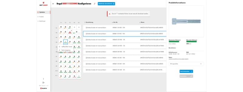 ORSY Cockpit App: Fächer sperren in der App