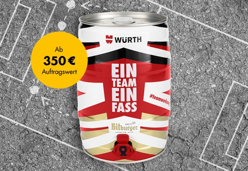 Zugabe Bierfass