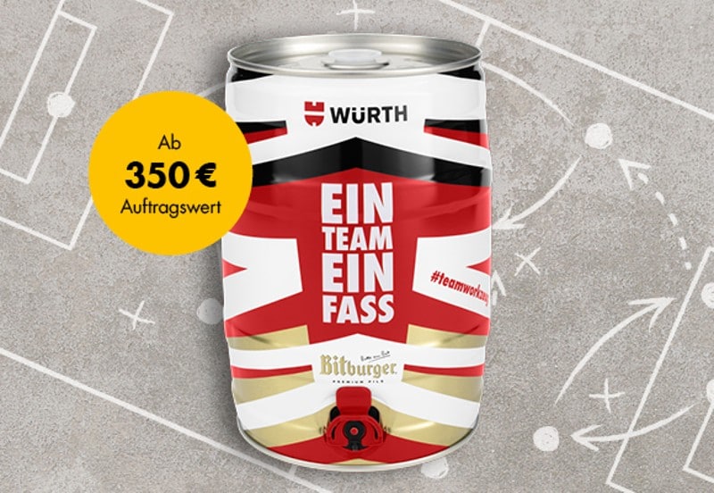 Zugabe Bierfass