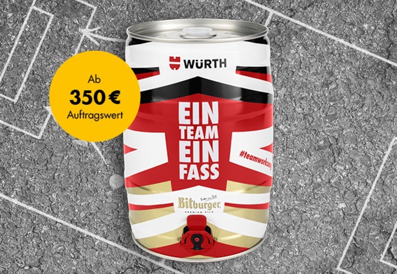 Zugabe Bierfass