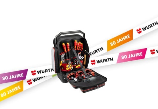 XXL-Werkzeug-Rucksack für Elektriker LIMITED EDITION <br>Erstausstattung an gängigen Produkten