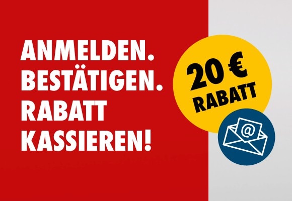 Newsletter Rabatt 20 €