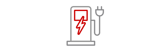 Icon einer Ladestation für E-Autos