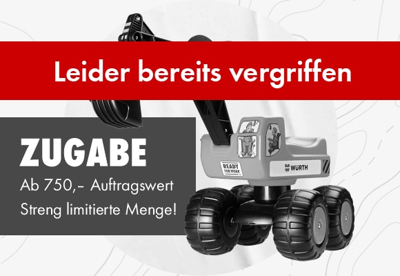 Zugabe Sitzbagger