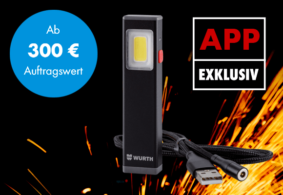Zugabe App exklusiv: LED Lampe
