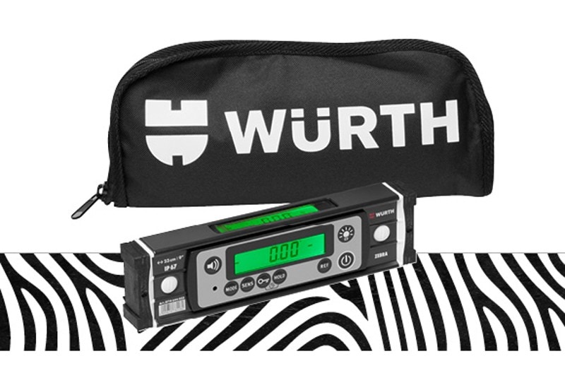 Digitale Wasserwaage mit 2 Displays