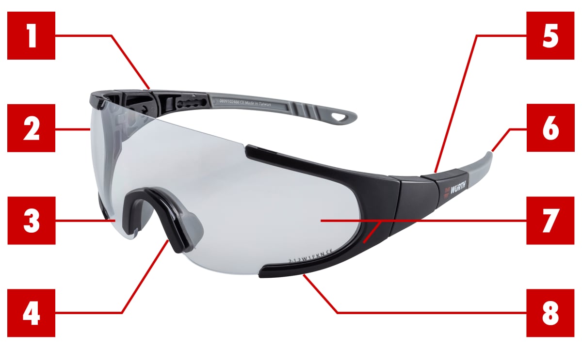 Eigenschaften Schutzbrille FS502
