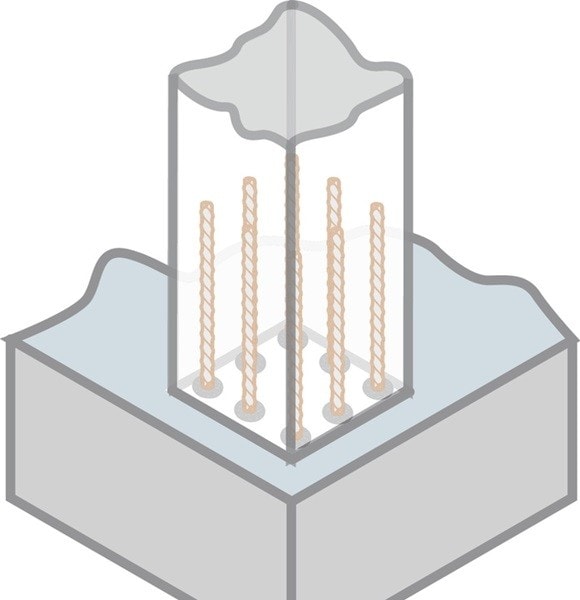 Stützenverlängerung
