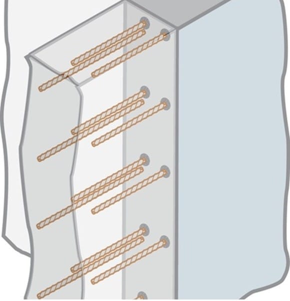 Horizontaler Wandanschluss