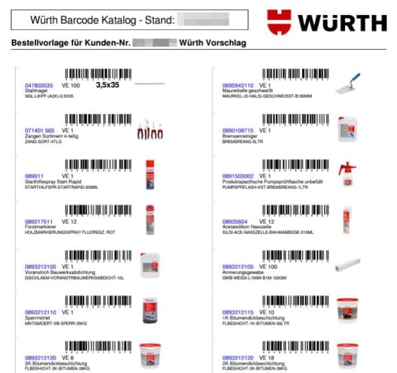 Barcodekatalog Barcodekatalog
