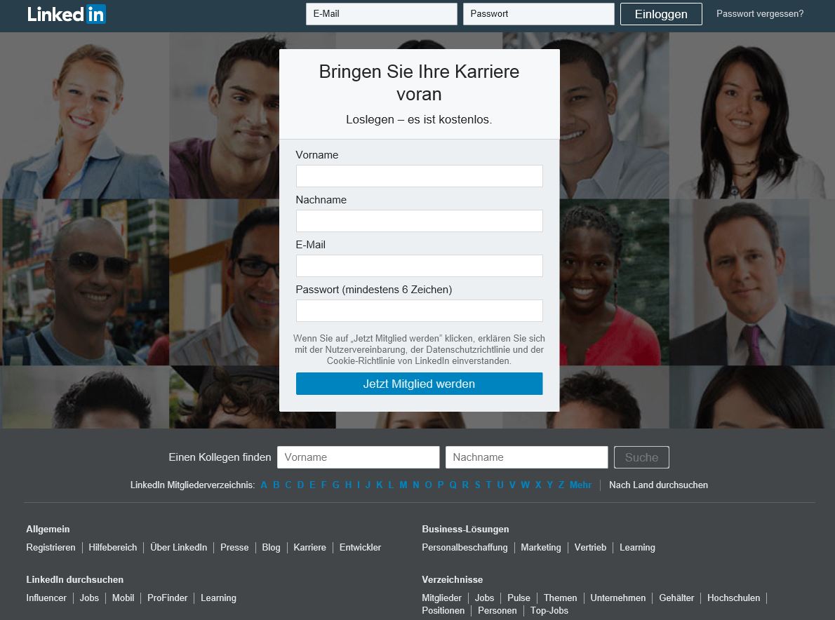 Startseite LinkedIn Startseite LinkedIn