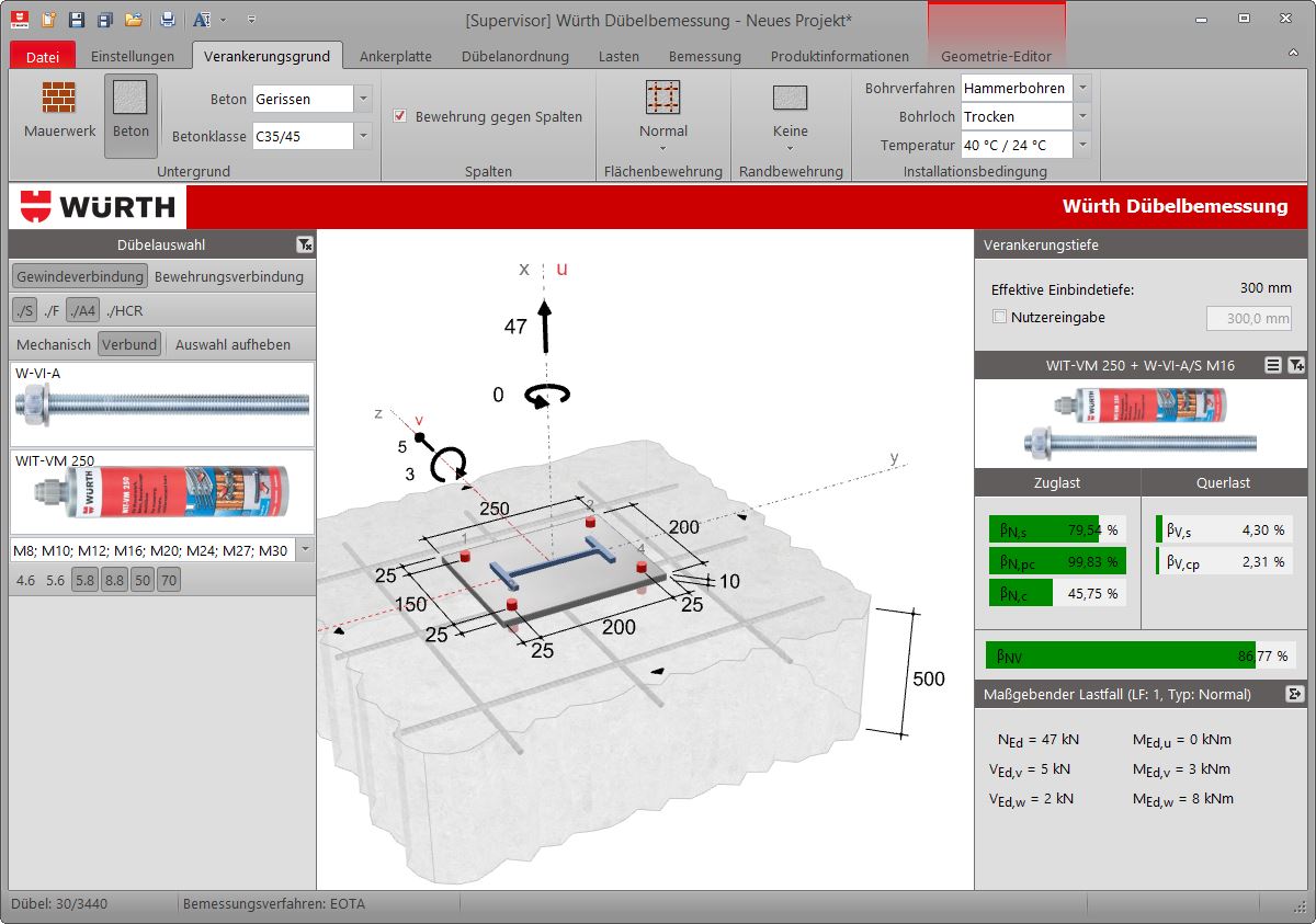 Würth technical software II Würth technical software II