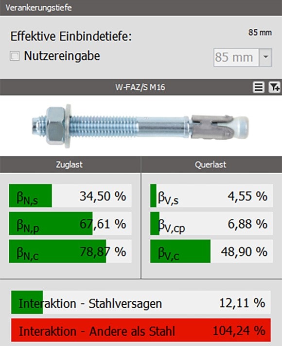 Fixanker W-FAZ pro M 16