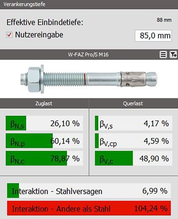 Fixanker W-FAZ pro M 16 hef 85