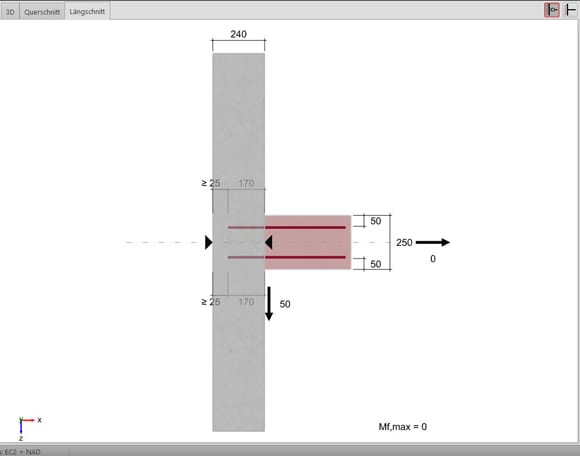 Softwarefeature: gelenkig/eingespannt