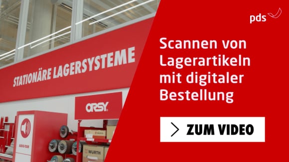 Zum Video Scannen von Lagerartikeln mit digtialer Bestellung
