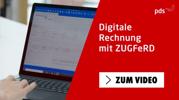 Zum Video Digitale Rechnung mit ZUGFeRD