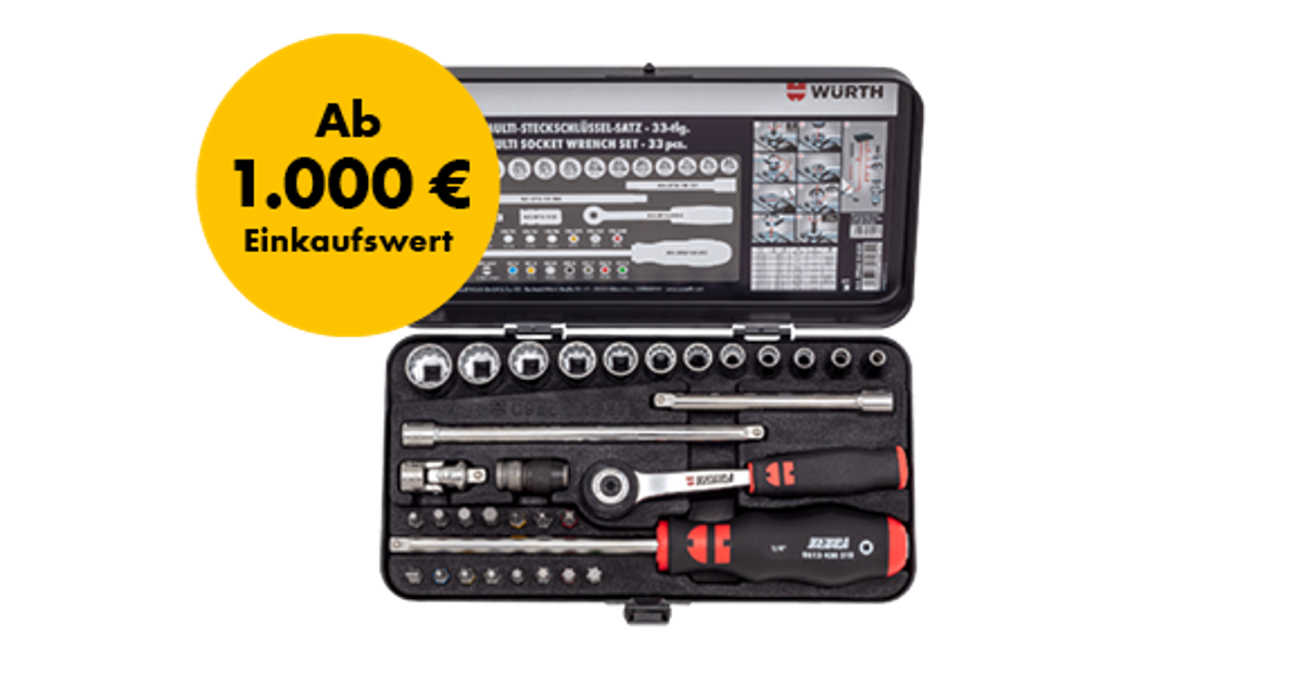 Multi-Steckschlüssel 1/4 Zoll 33-teilig Sortiment