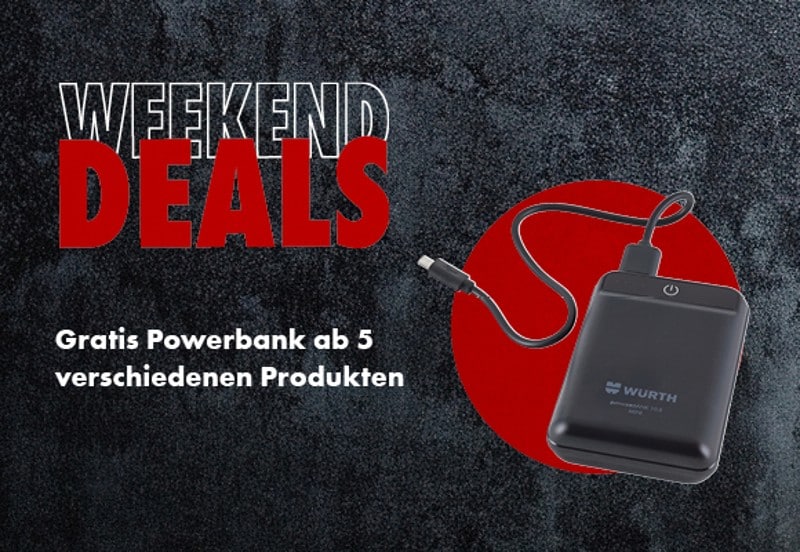Gratis Powerbank ab 5 verschiedenen Produkten