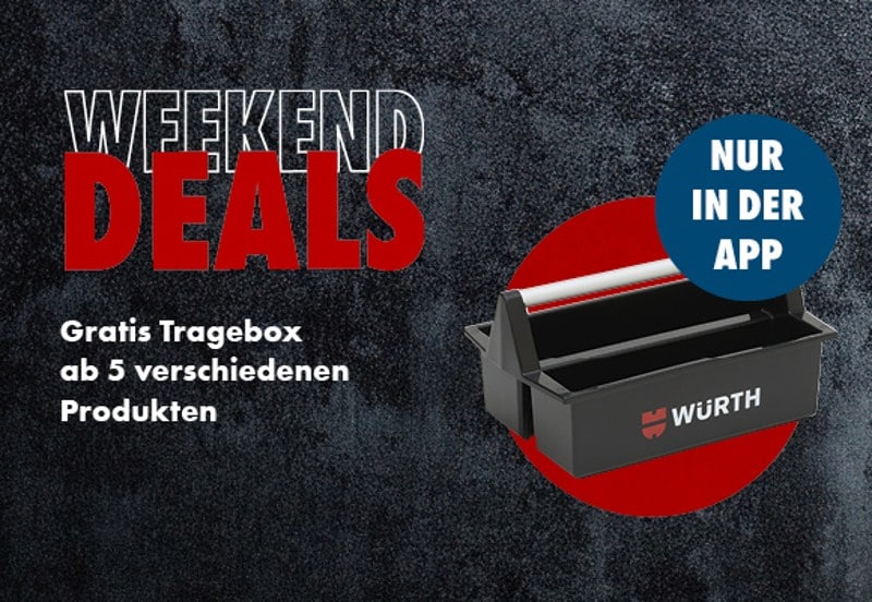Gratis Tragebox ab 5 verschiedenen Produkten